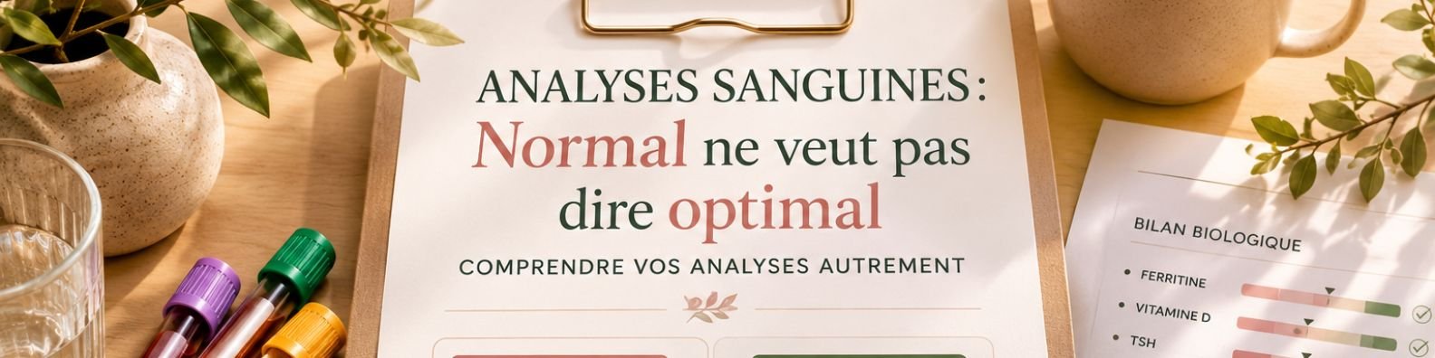 analyse biologiques normal optimal santé fonctionnelle