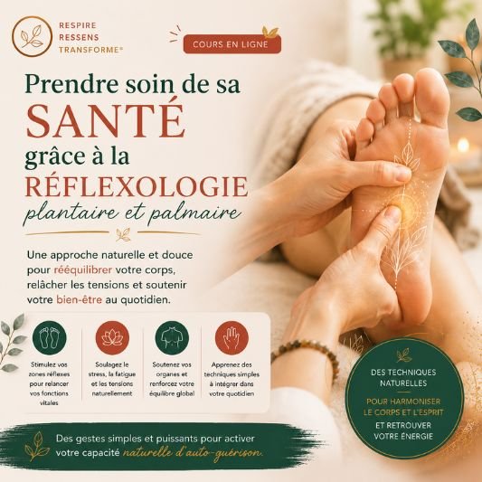 cours en ligne reflexologie plantaire palmaire digitopression