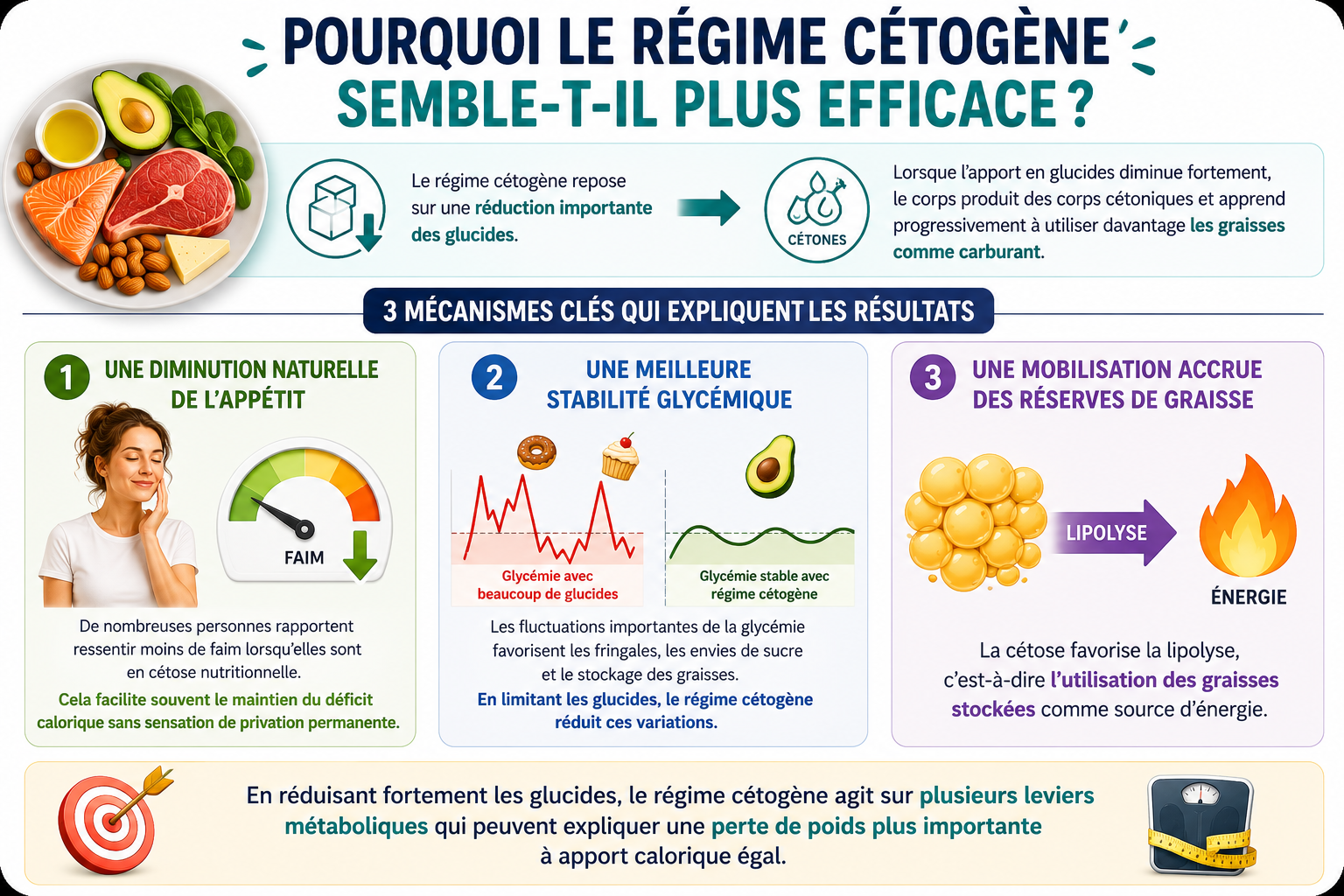 pourquoi le régime cétogène semple plus efficace sur la perte de poids