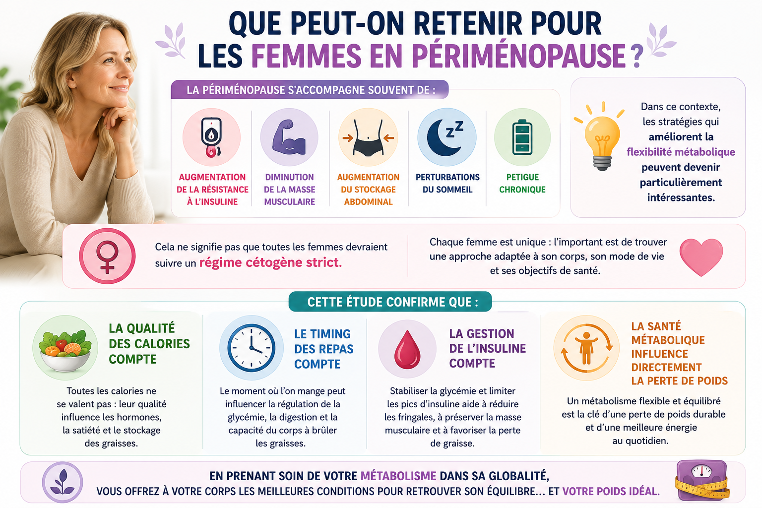 que peut on retenir pour les femmes en périménopause